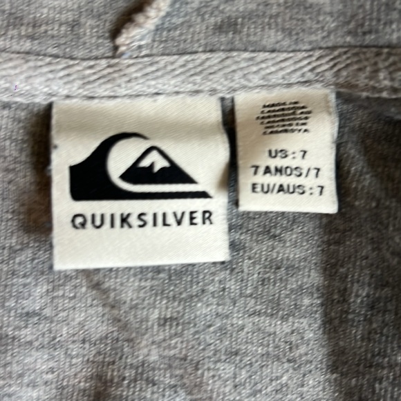 Quicksilver zip up sweater towel material - Picture 2 of 3